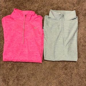 Half zips Nike & Under Armour